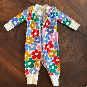 Hanna Andersson floral footless 0-3